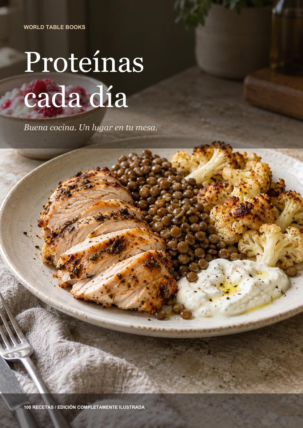 Portada de «Proteínas cada día»