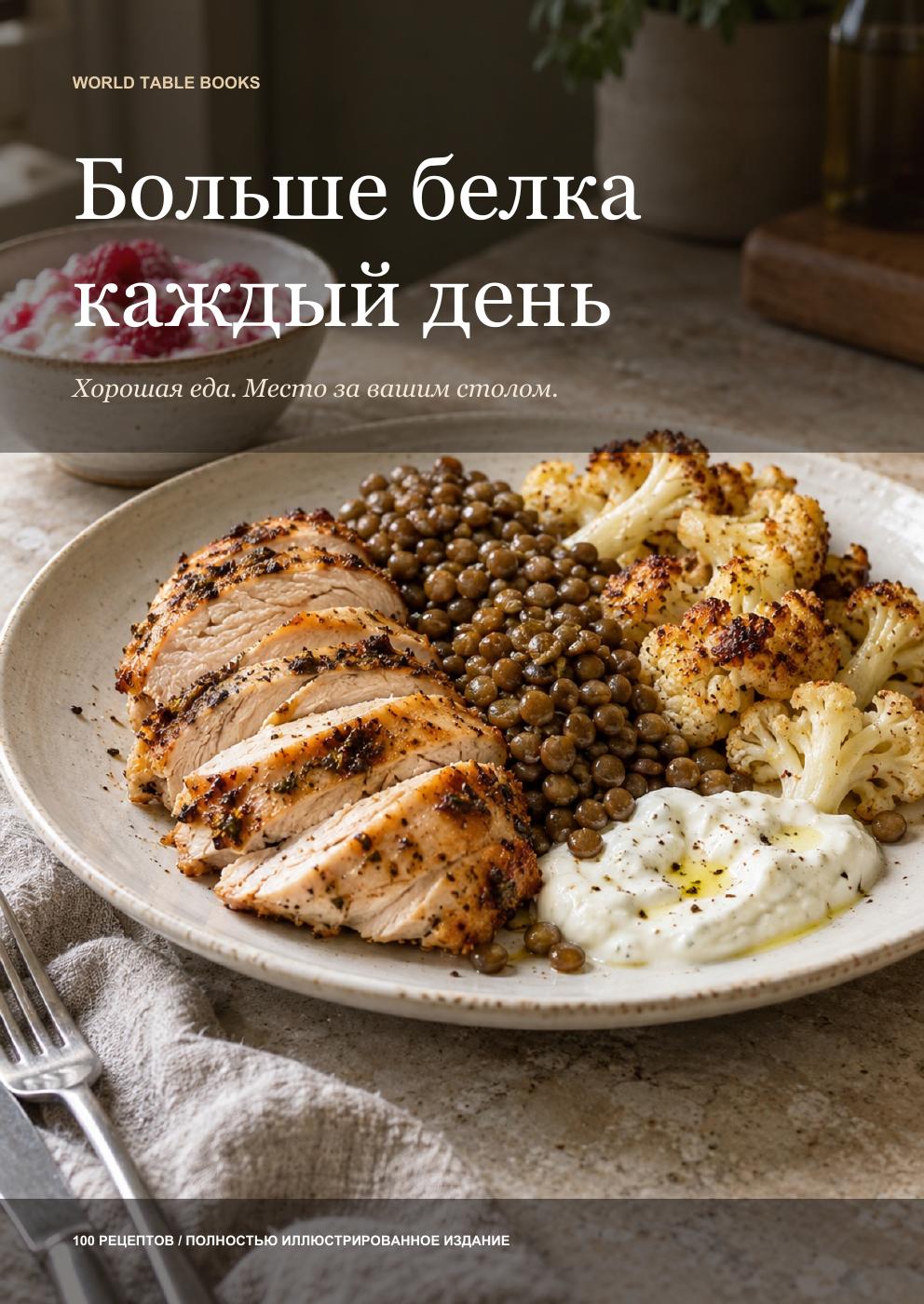 Обложка книги «Больше белка каждый день»