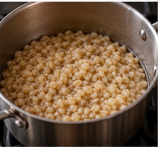 Cook wheat until tender, then drain.