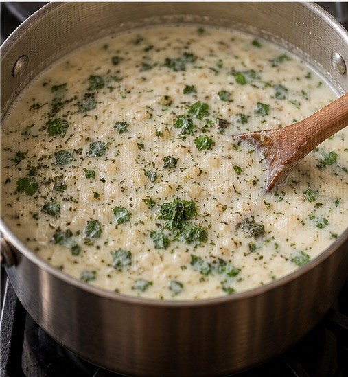 Finish with mint and fresh cilantro.