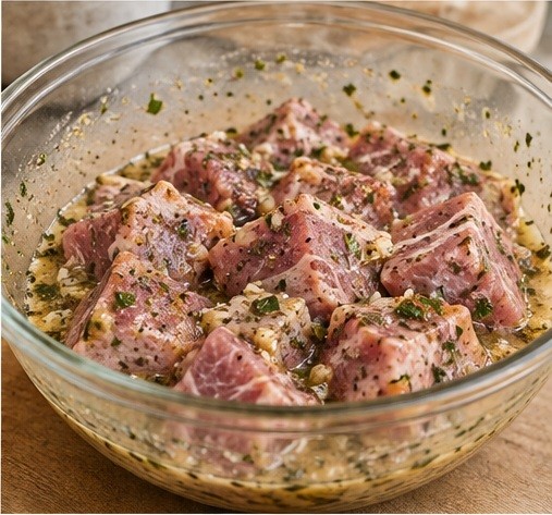 Mix lemon oregano marinade