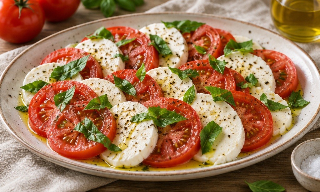 Serving suggestion for Insalata Caprese