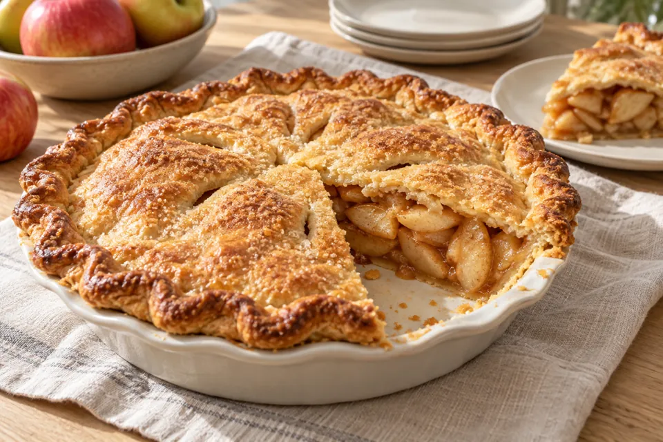 Serving suggestion for Classic Apple Pie