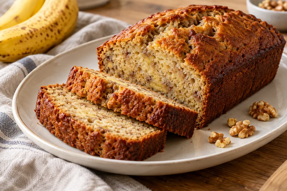 Serving suggestion for Classic Banana Bread