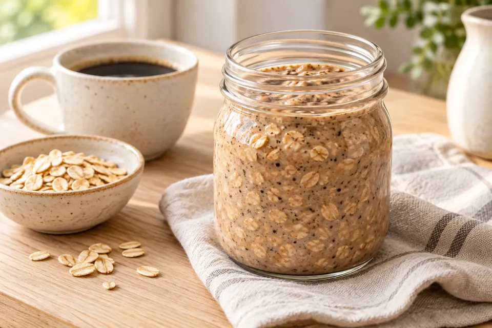 Serving suggestion for Coffee Overnight Oats