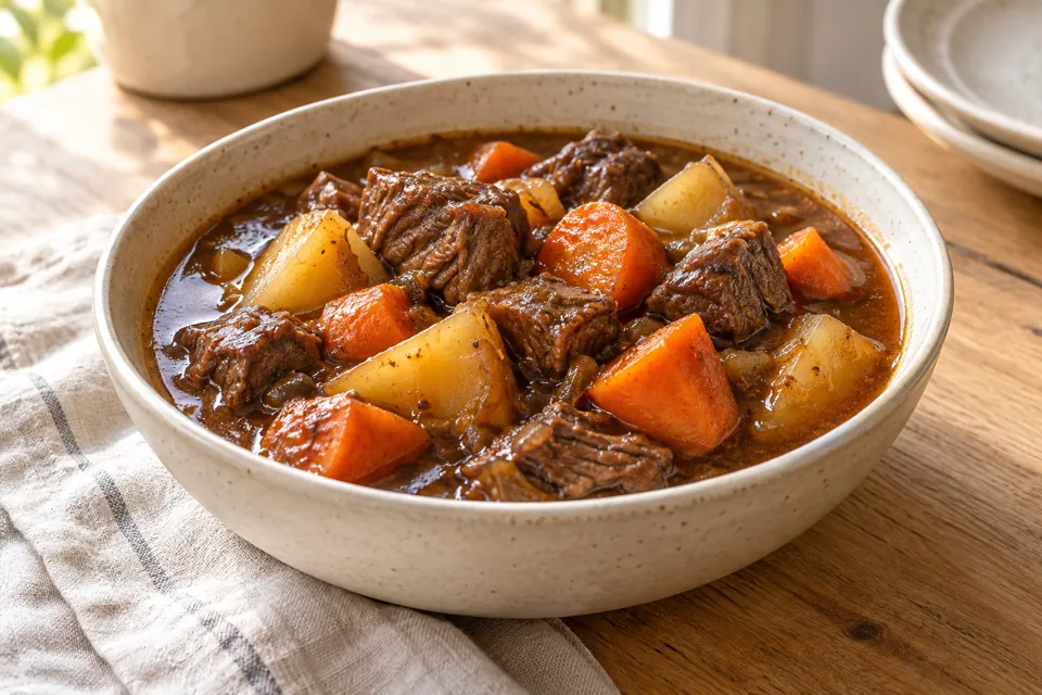 Serving suggestion for Slow Cooker Beef Stew