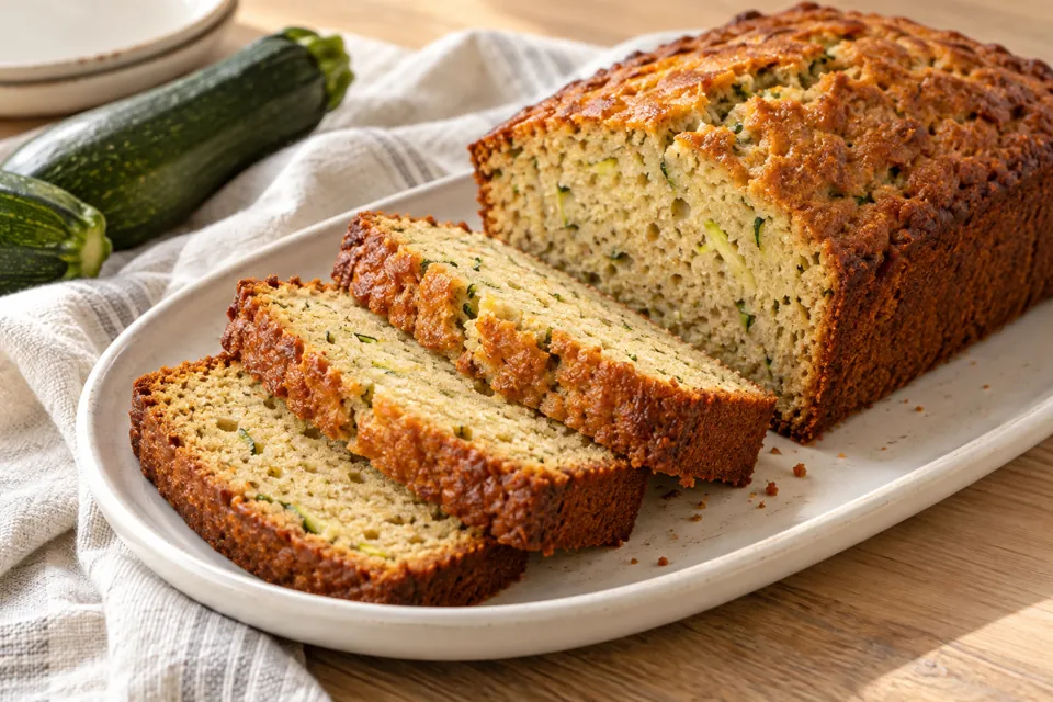 Serving suggestion for Cinnamon Zucchini Bread