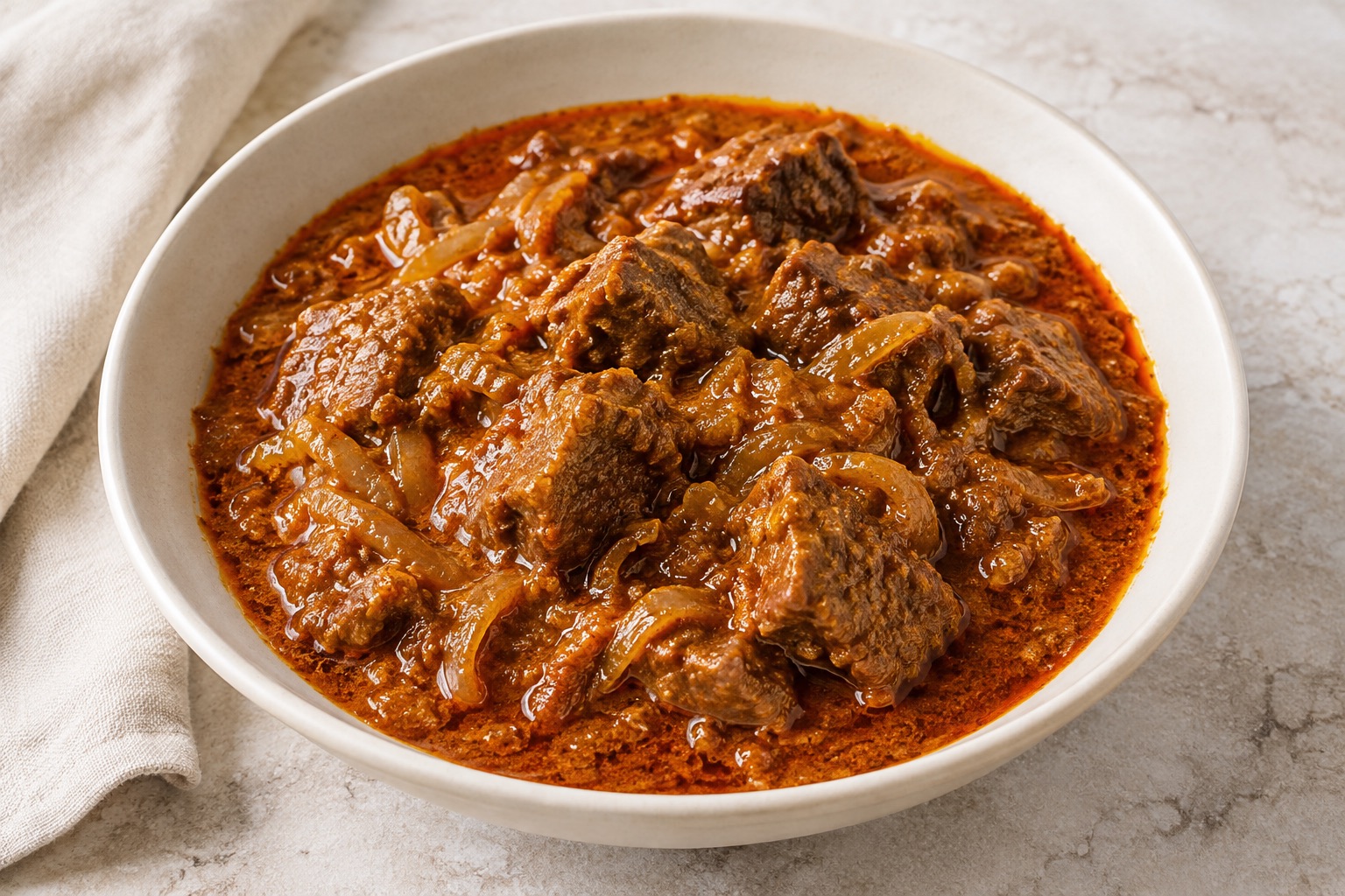 Serving suggestion for Indian Lamb Rogan Josh Home-Style