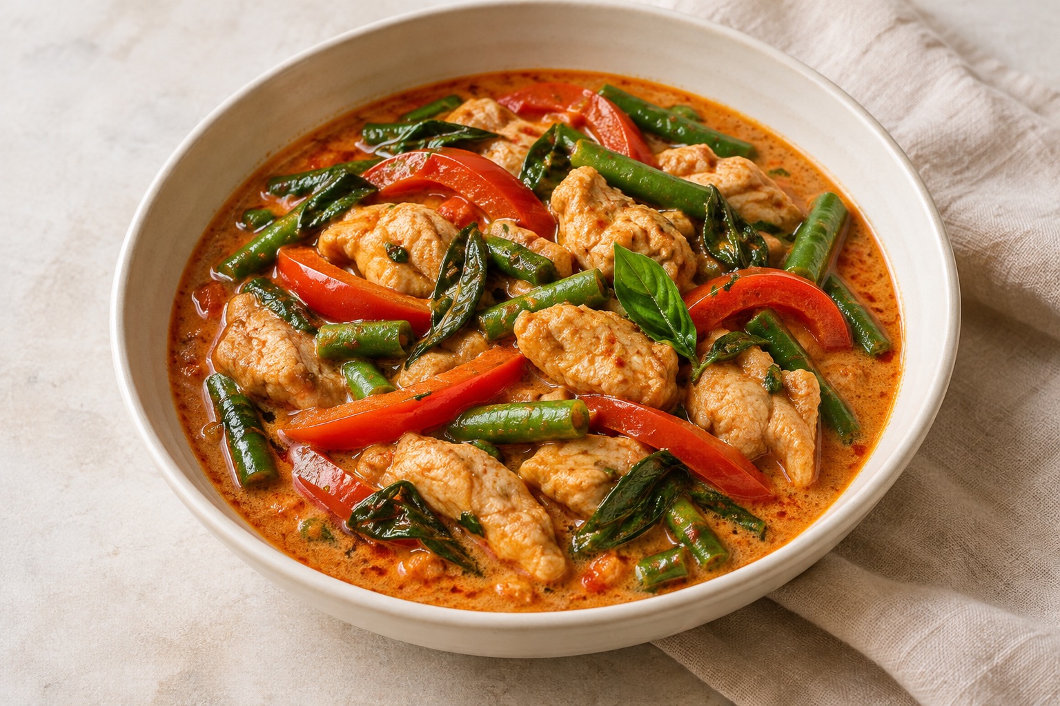 Serving suggestion for Thai Coconut Chicken Curry