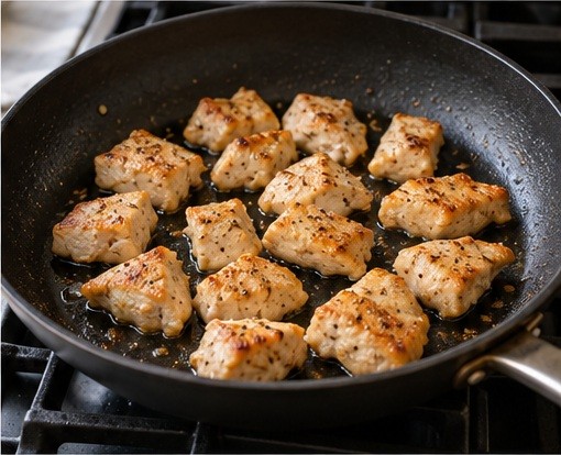 Cook the protein as directed.