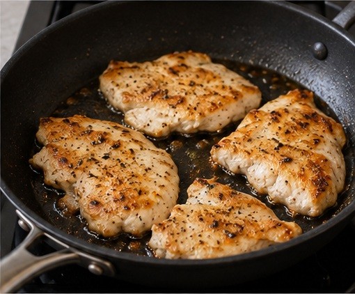 Prepare the protein for the salad.