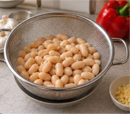 Prepare the measured starch or legumes.
