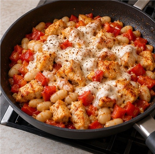 Add the yogurt sauce off the heat and serve.