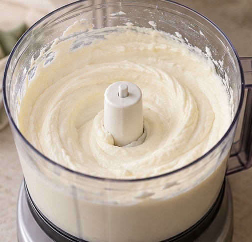 Blend the dairy filling until smooth.