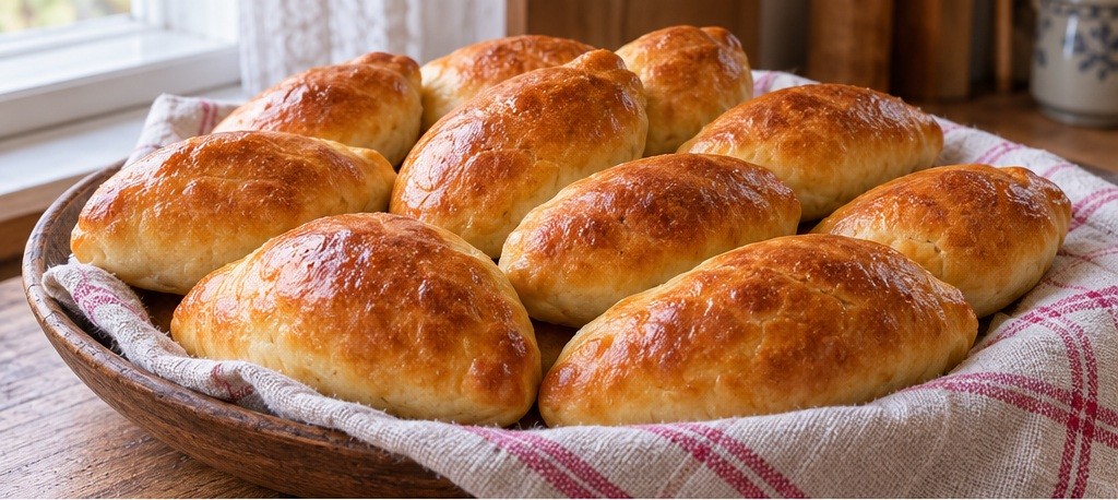 Serving suggestion for Baked meat pirozhki