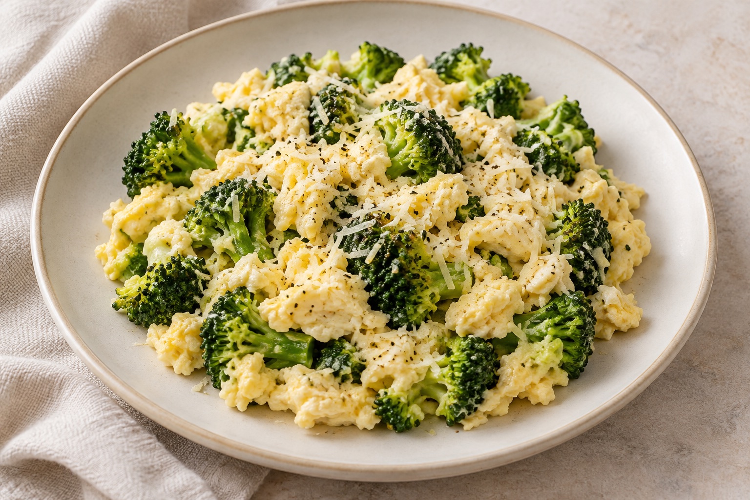 Serving suggestion for Broccoli Parmesan Egg-White Skillet